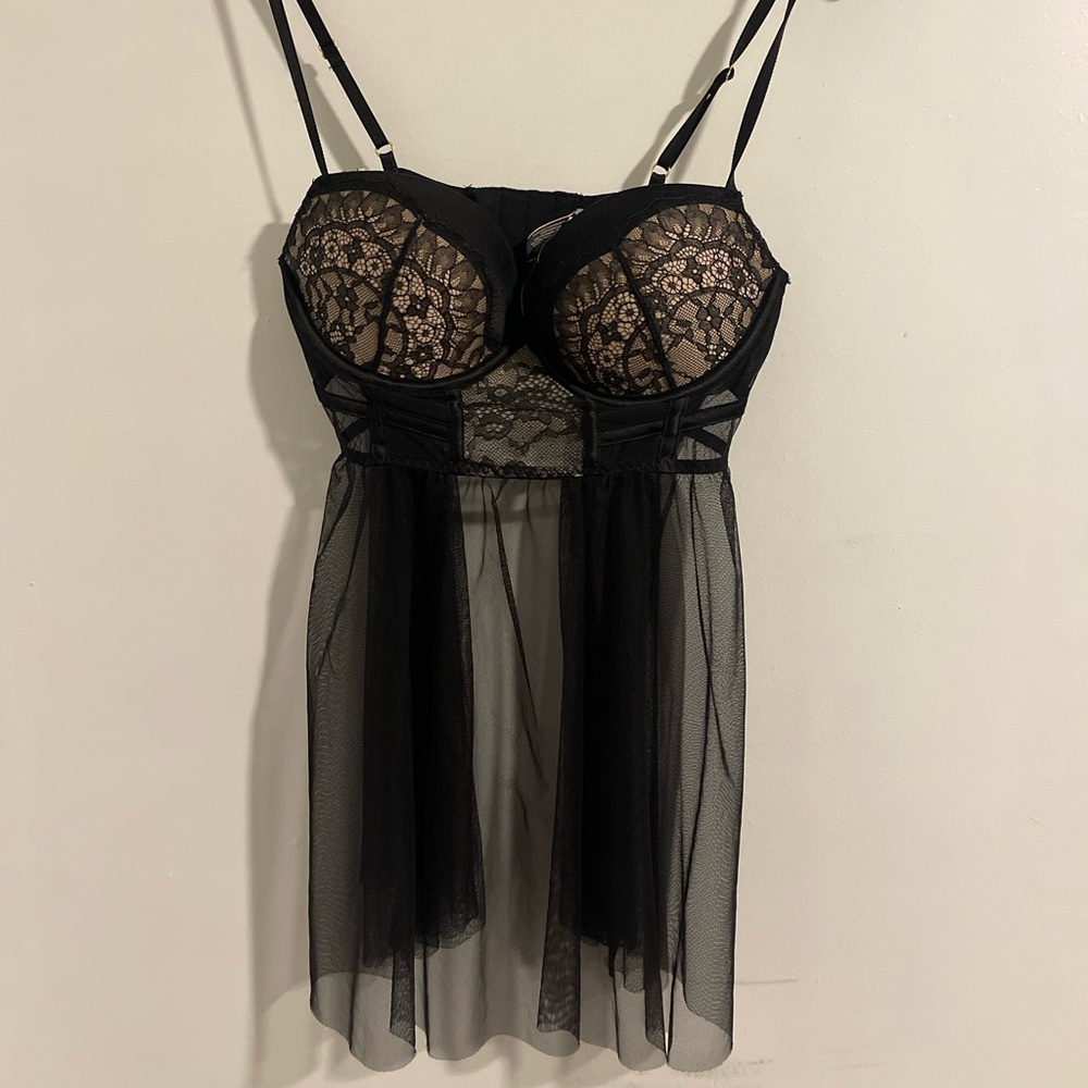 Black baby doll corset